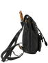 Vintage Bamboo Backpack, &pound;295, Handbags, Black, Leather, Side view